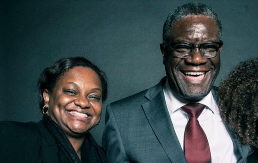 Mrs. Nita Evele and Dr. Denis Mukwege